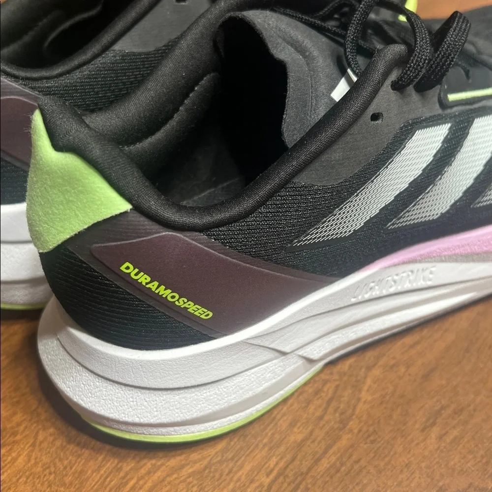 Men’s Adidas Duramo Speed Running Shoes Black Aurora Size 7 NEW